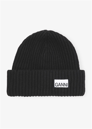 Structured rib hue Sort A4429 Ganni 